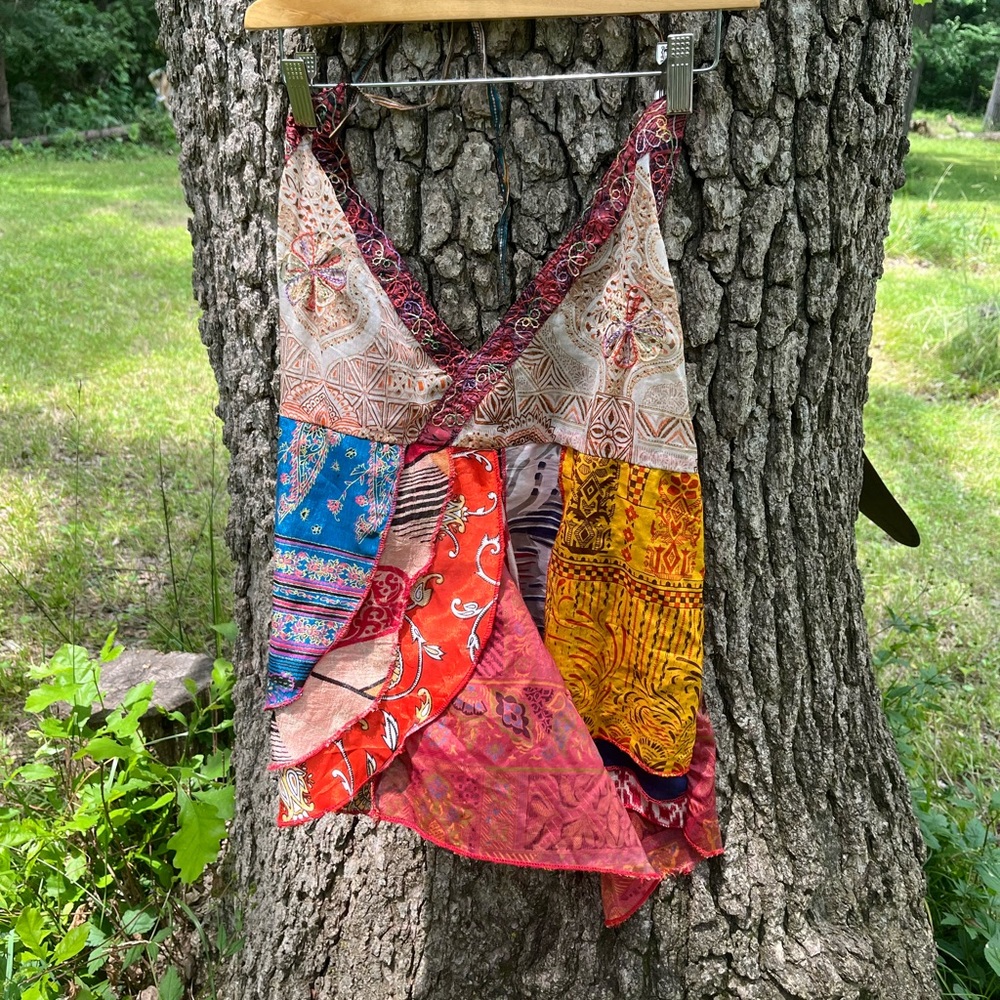 ⬇️Price Drop!⬇️ Karma Collection Boho Silk Halter in size M